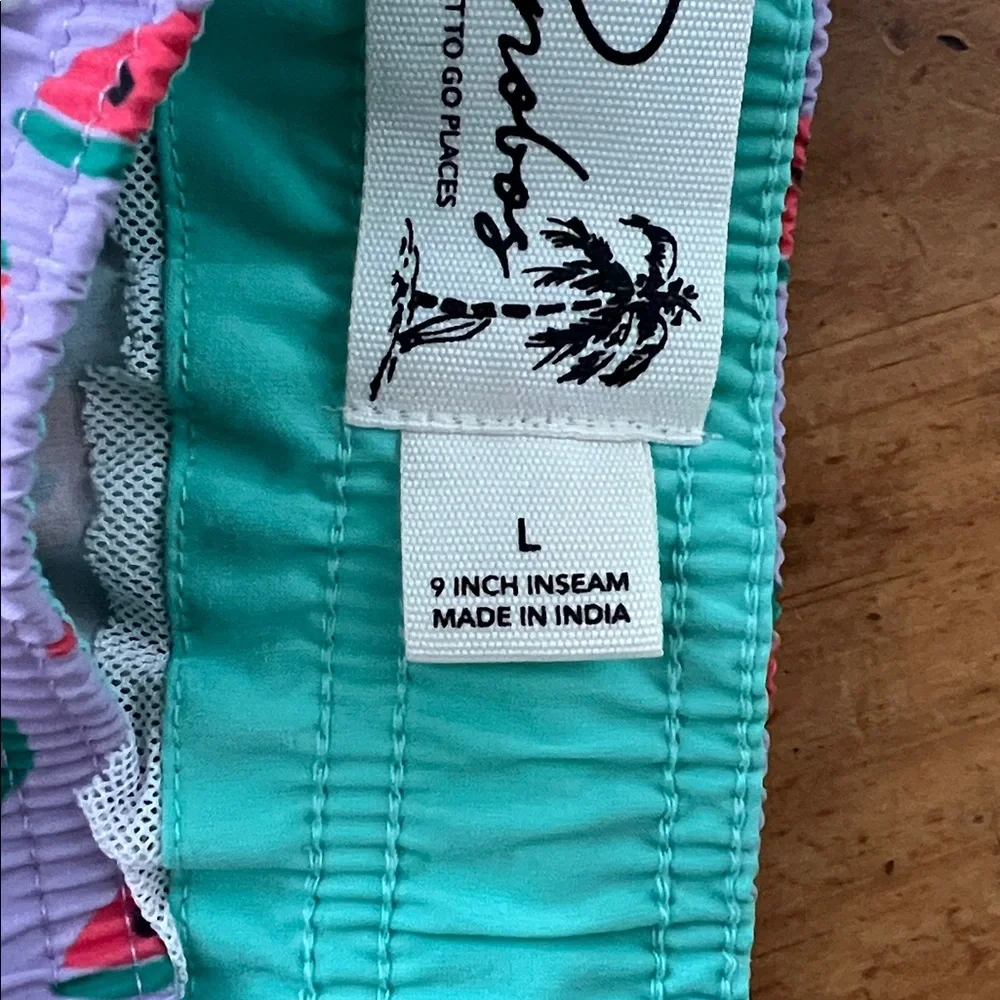 Bonobos 9inch inseam watermelon print size L swim shorts - Picture 5 of 13